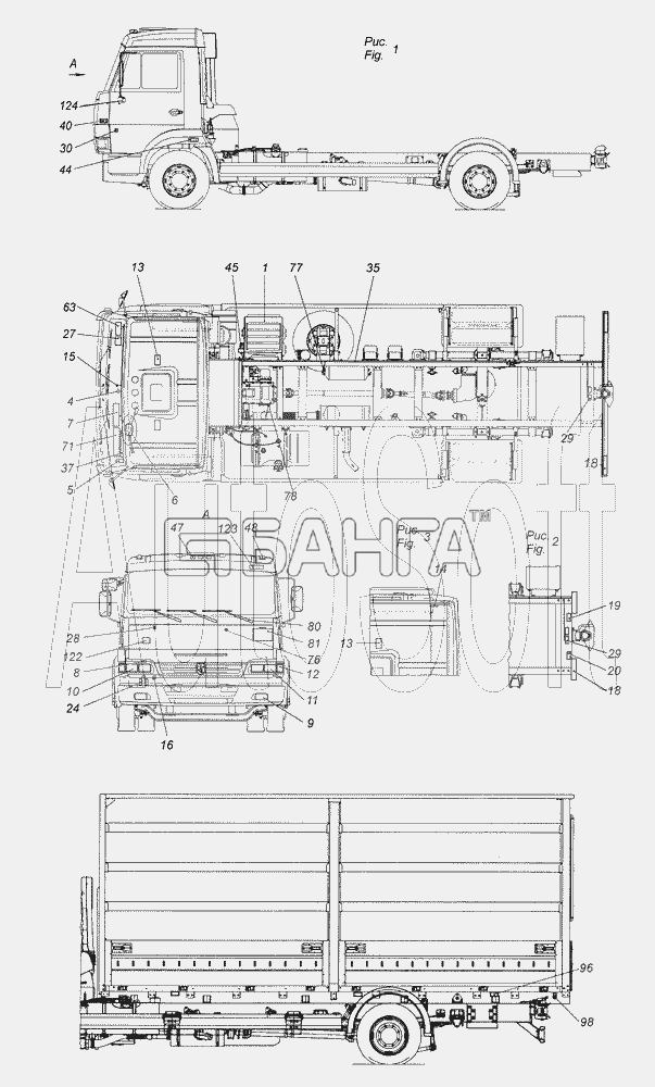 КамАЗ КамАЗ-4308 (2008) Схема 4308-3700001-24 Электрооборудование.